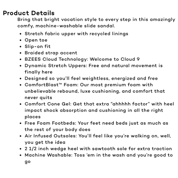 NIB Bzees New Wave Platform Wedge Slide Sandals Greenleaf 8M 38 - Picture 11 of 16